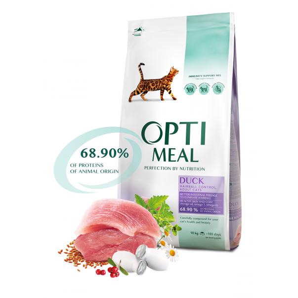 OPTIMEAL™ Superpremium pre dospelé dlhosrsté mačky s kačacim mäsom 10 kg (9979) - Kliknutím zobrazíte detail obrázku.