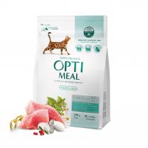 OPTIMEAL™ Superpremium pre kastrované mačky s morčacim mäsom 200g (2399)
