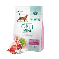 OPTIMEAL™ Superpremium pre mačky s citlivým trávením s jahňacim mäsom 200 g (2405)