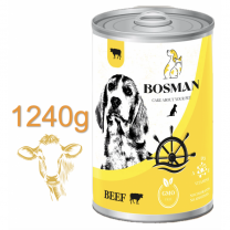 BOSMAN kompletné krmivo pre dospelých psov s hovädzím mäsom 1240g (0395)