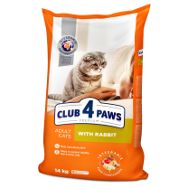 CLUB 4 PAWS Premium pre dospelé mačky s králikom Na váhu 100g (9153*)