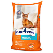 CLUB 4 PAWS Premium Sensitive digestion. Pre mačky s citlivým trávením Na váhu 100g (9399*)