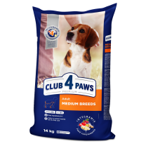 CLUB 4 PAWS Premium pre dospelých psov stredných plemien Na váhu 100g (9719)