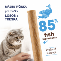 CLUB 4 PAWS Premium Pochúťka pre mačky LOSOS a TRESKA 5 g (8200)
