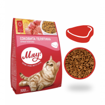 Miau! pre dospelé mačky s teľacím mäsom 300g (4577)