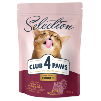CLUB 4 PAWS Premium pre dospelé mačky - morka a zelenina 300 g (5468)