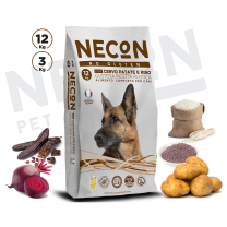  Granule pre dospelých psov všetkych plemien, bezlepkový NECON No Gluten DOG TESTY s JELEŇOM 12 kg