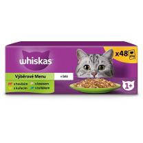 Whiskas kapsičky výberové menu v želé pre dospelé mačky 48× 85 g