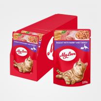 My Love kapsička pre mačky ragú s králičím a morčacím mäsom 24x100 g (0907*)