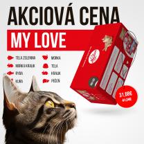 My Love kapsičky pre mačky 8 príchute SET3 (96x100g) 9,6kg