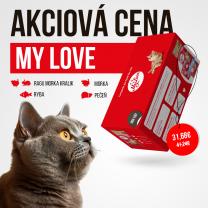 My Love kapsičky pre mačky 4 príchute SET5 (96x100g) 9,6kg