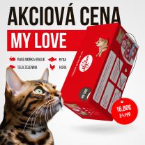 My Love kapsičky pre mačky 4 príchute SET2 (48x100g) 4,8kg