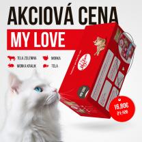 My Love Kapsičky pre mačky 4 príchute SET3 (48x100g) 4,8kg