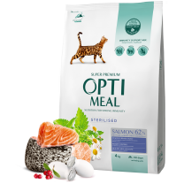OPTIMEAL™ Superpremium pre kastrované mačky s lososem 4kg (8148)