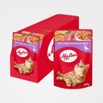 My Love kapsička pre mačky s morčacím mäsom v jemnej omáčke 24x100 g (0905)