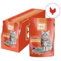Wise Cat so šťavnatým kuracím mäsom 24x100 g (1135*)