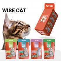 Wise Cat Set 2 pre mačky a mačiatka 48x100g 