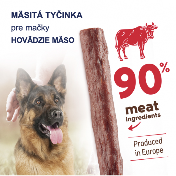Pochúťka Club 4 Paws Premium Meat Sticks (hovädzie mäso) 12g (8217) - Kliknutím zobrazíte detail obrázku.