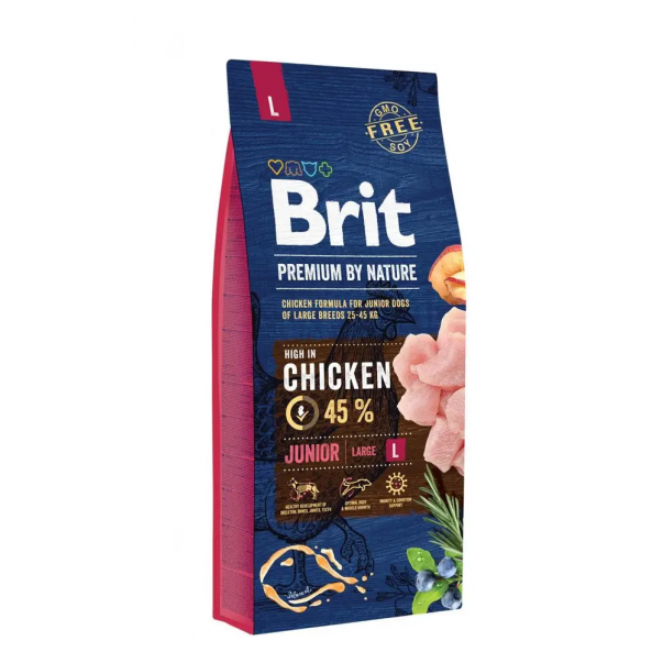 Brit Premium by Nature Junior L 15 kg - Kliknutím zobrazíte detail obrázku.