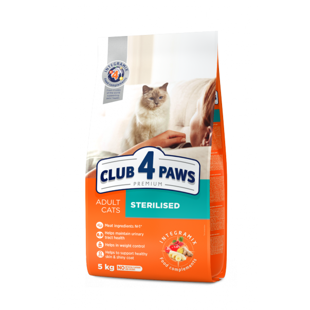 Granuly pre mačky pre všetky kastrované plemená CLUB 4 PAWS Premium  5 kg - Kliknutím zobrazíte detail obrázku.