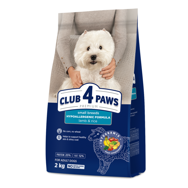CLUB 4 PAWS™ Premium pre dospelých psov malých plemien - jahňa a rýža 2kg (9603) - Kliknutím zobrazíte detail obrázku.