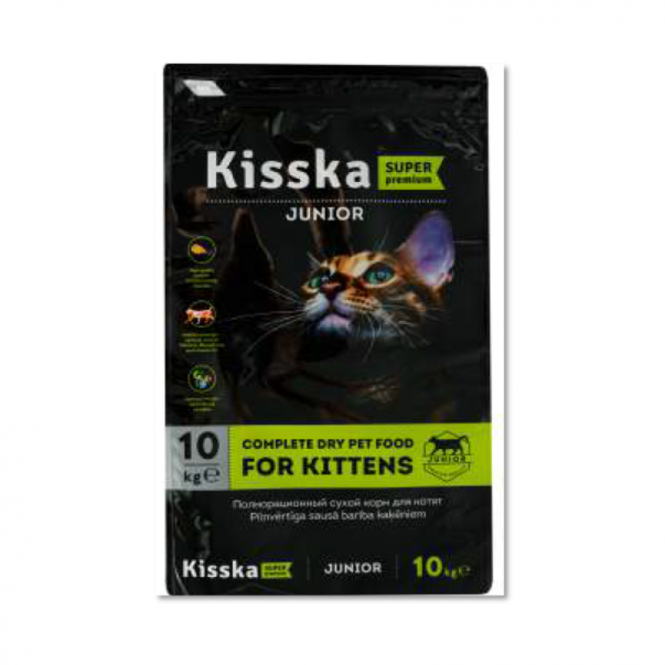 Granuly pre mačiatka pre všetky plemená KISSka 10 kg - Kliknutím zobrazíte detail obrázku.