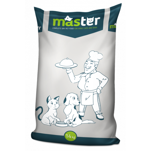 Granuly pre dospelých psov MASTER s vysokou aktivitou  14 kg - Kliknutím zobrazíte detail obrázku.