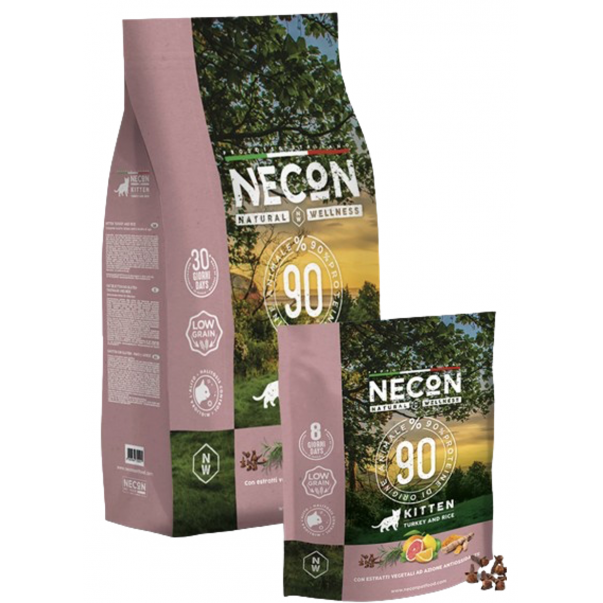 NECON Linea Natural Wellness. Pre mačiatka. Morka a ryža 400g (2195) - Kliknutím zobrazíte detail obrázku.