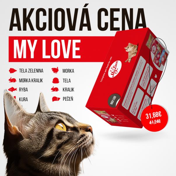 My Love kapsičky pre mačky 8 príchute SET3 (96x100g) 9,6kg - Kliknutím zobrazíte detail obrázku.