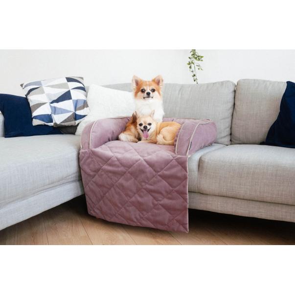 HAUSTIER™ Pelech pre psov a mačky Sofa Bed. Pudra Velúr. S - 60х90х15cm (1028) - Kliknutím zobrazíte detail obrázku.